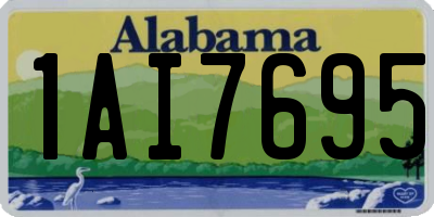 AL license plate 1AI7695
