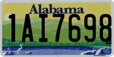 AL license plate 1AI7698