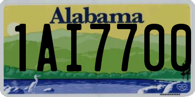 AL license plate 1AI7700