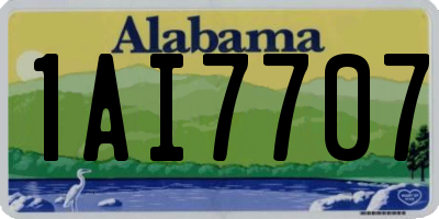 AL license plate 1AI7707