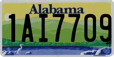 AL license plate 1AI7709