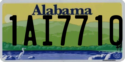 AL license plate 1AI7710