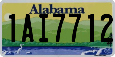 AL license plate 1AI7712