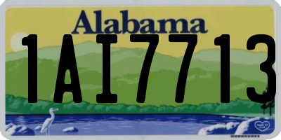 AL license plate 1AI7713