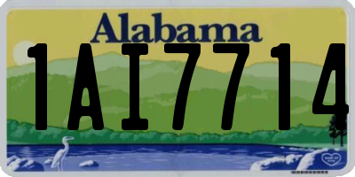 AL license plate 1AI7714
