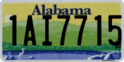 AL license plate 1AI7715