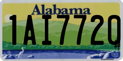 AL license plate 1AI7720