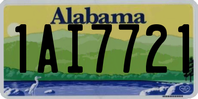 AL license plate 1AI7721