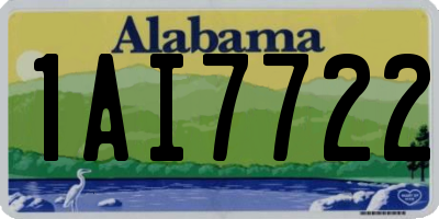AL license plate 1AI7722
