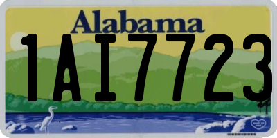 AL license plate 1AI7723