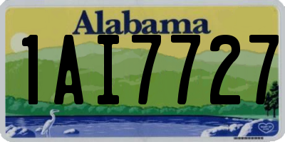 AL license plate 1AI7727