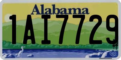 AL license plate 1AI7729