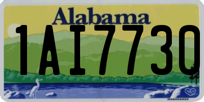 AL license plate 1AI7730