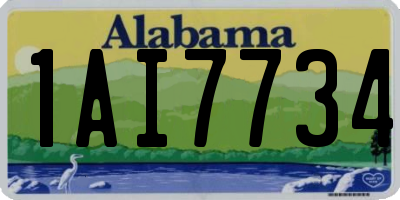 AL license plate 1AI7734
