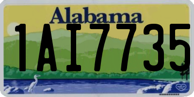 AL license plate 1AI7735