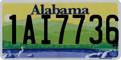 AL license plate 1AI7736