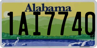 AL license plate 1AI7740