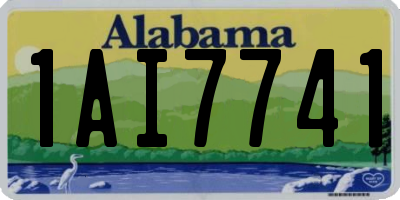 AL license plate 1AI7741