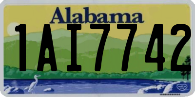 AL license plate 1AI7742