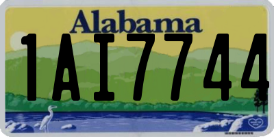 AL license plate 1AI7744