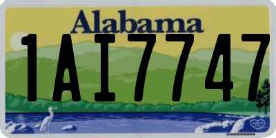 AL license plate 1AI7747