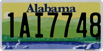 AL license plate 1AI7748