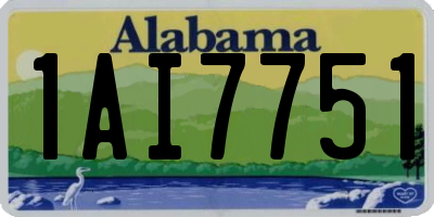 AL license plate 1AI7751
