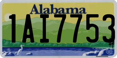 AL license plate 1AI7753