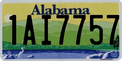 AL license plate 1AI7757
