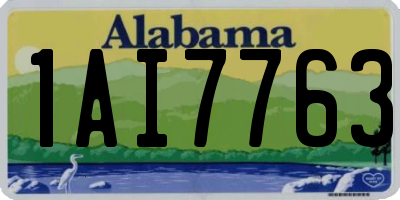 AL license plate 1AI7763