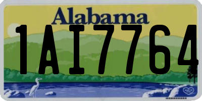 AL license plate 1AI7764