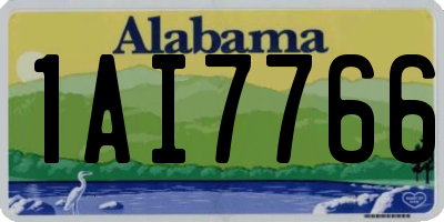 AL license plate 1AI7766