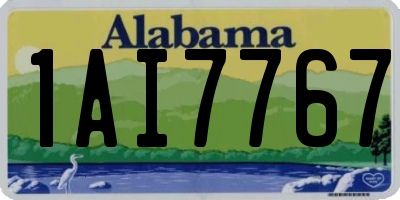 AL license plate 1AI7767