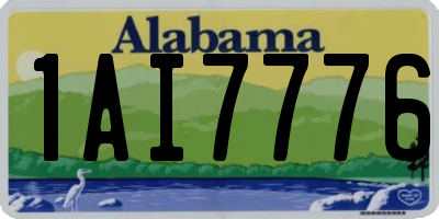 AL license plate 1AI7776