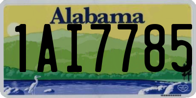 AL license plate 1AI7785