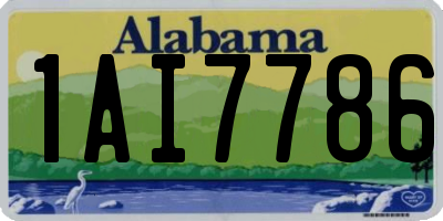 AL license plate 1AI7786