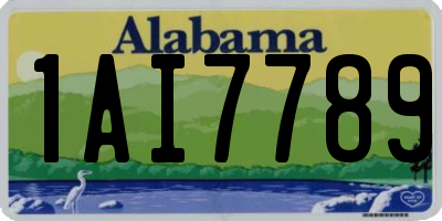 AL license plate 1AI7789