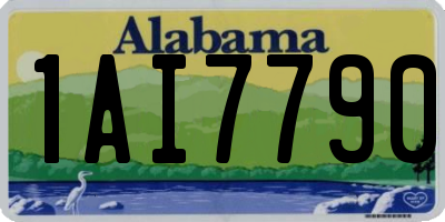 AL license plate 1AI7790
