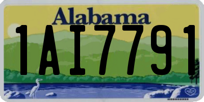 AL license plate 1AI7791