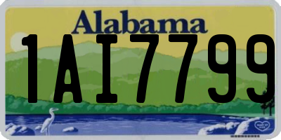 AL license plate 1AI7799