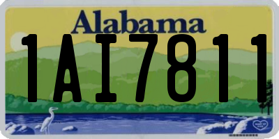 AL license plate 1AI7811