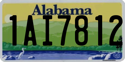 AL license plate 1AI7812