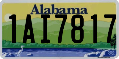 AL license plate 1AI7817