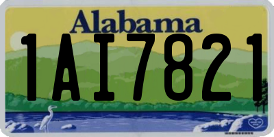 AL license plate 1AI7821