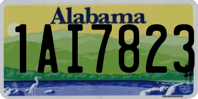 AL license plate 1AI7823