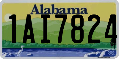 AL license plate 1AI7824