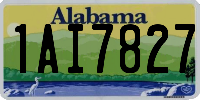 AL license plate 1AI7827