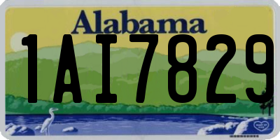 AL license plate 1AI7829