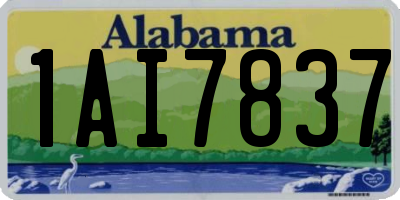 AL license plate 1AI7837