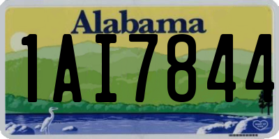 AL license plate 1AI7844